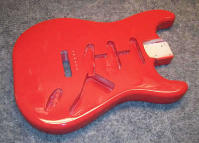 Fiesta Red Guitar