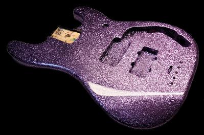 Lavender Metal Flake Bass Paint