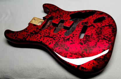 Rotten Apple Red Decay Guitar Paint - GuitarPaintGuys
