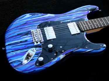 Blue Weap Banshee Guitar