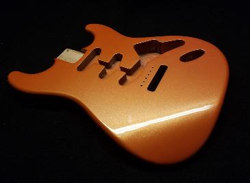 Copper Red Metallic Guitar FInishing