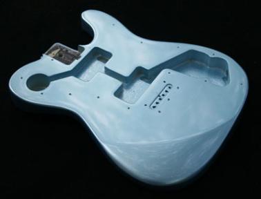 Ice Blue Metallic Guitar