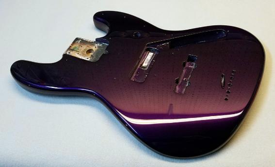 Kandy Purple Bass Refinishing