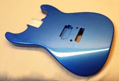 lake placid blue guitar finishing