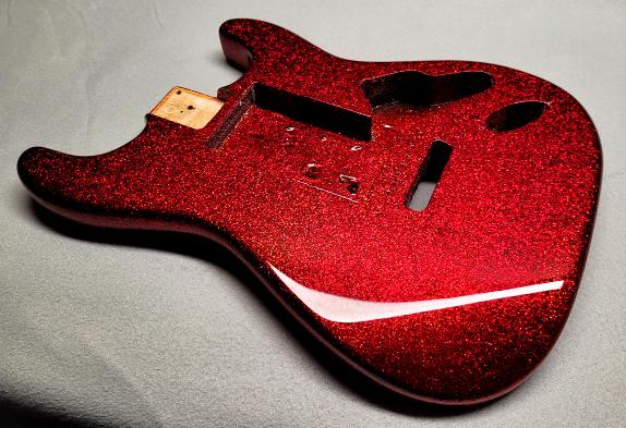 Red Metal Flake Strat
