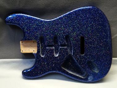 SubZero Holoflake Guitar Refinish